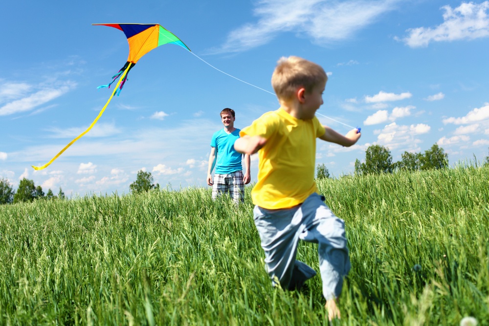 kid with kite