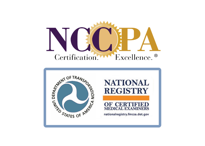 NCCPA Certification & DOT Examiner