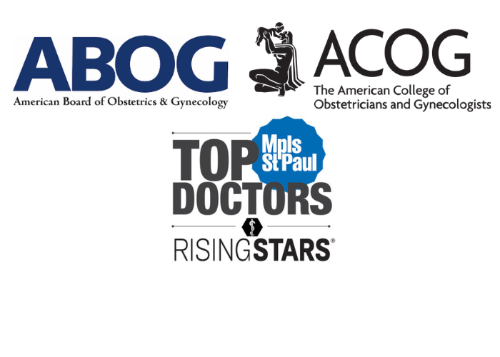 Megan Bina, D.O., FACOG awards and certifications